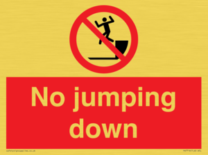 No jumping down