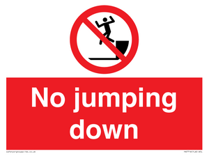 No jumping down