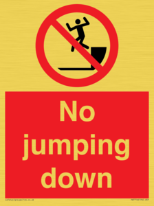 No jumping down