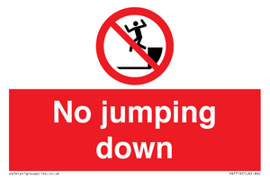 No jumping down