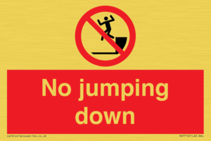 No jumping down