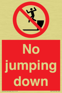 No jumping down