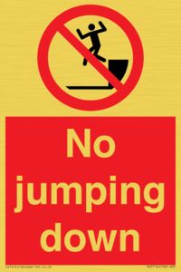 No jumping down