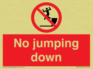 No jumping down