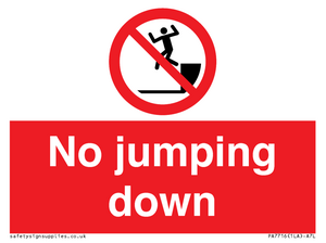 No jumping down