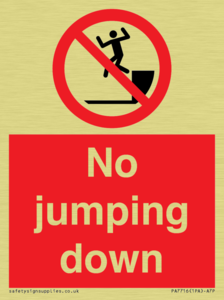 No jumping down