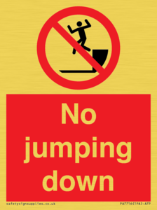 No jumping down