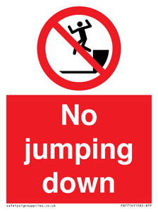 No jumping down