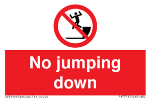 No jumping down