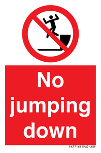 No jumping down