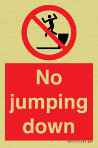 No jumping down