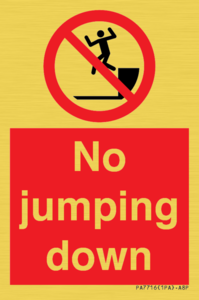 No jumping down