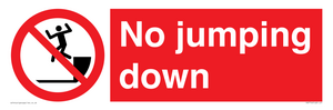 No jumping down