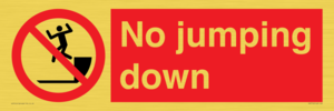 No jumping down