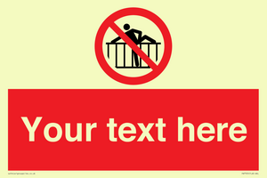 Custom prohibition do not cross barrier