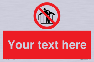 Custom prohibition do not cross barrier