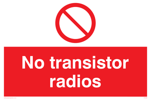 no transistor radios