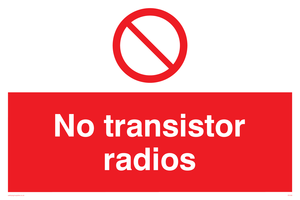 no transistor radios