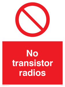 no transistor radios
