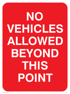 no vehicles beyond this point