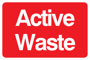 Active waste sign 