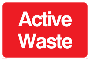 Active waste sign 