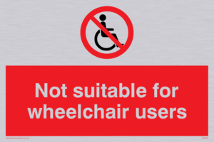 not suitable for wheelchairs
