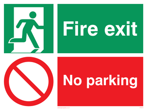 Fire exit No parking