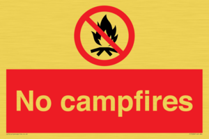 No campfires