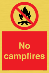 No campfires