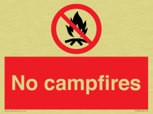 No campfires