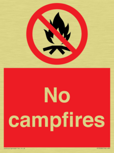 No campfires