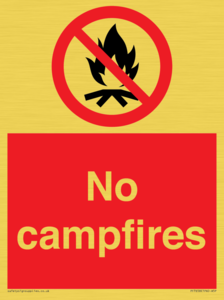 No campfires