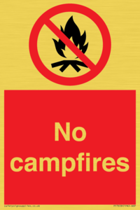 No campfires
