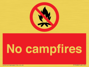 No campfires