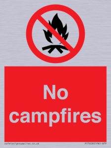 No campfires