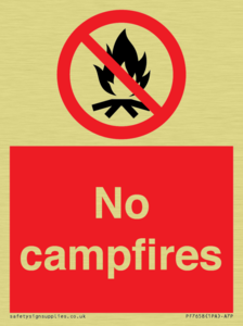 No campfires