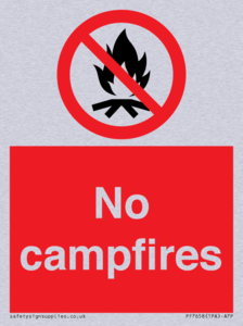 No campfires