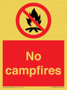 No campfires