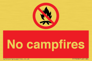 No campfires