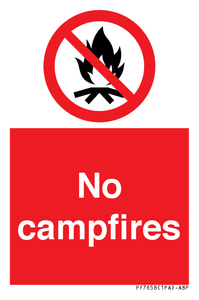 No campfires