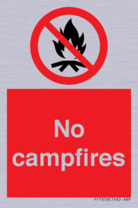 No campfires