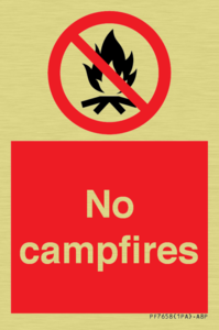 No campfires