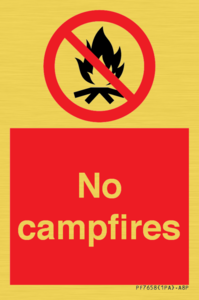 No campfires