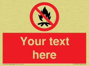 Custom prohibition No campfire