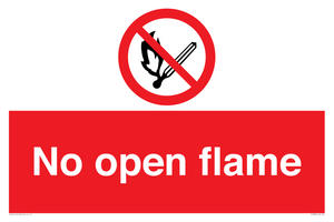 No open flame
