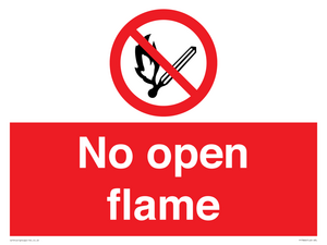 No open flame