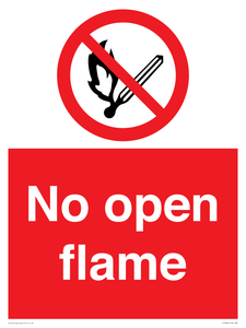 No open flame