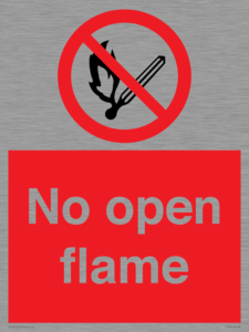 No open flame