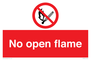 No open flame